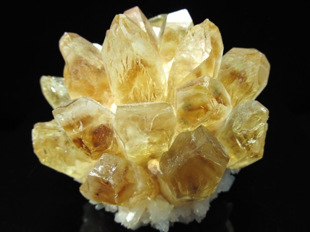 天然非加熱 ナチュラルシトリン クラスター(加工) 重さ290g 天然石 黄