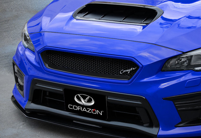 CORAZON フロントグリルタイプS（カーボン）【色付き】WRX STI/S4 VAB