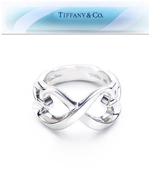 送料無料】 TIFFANY & Co. ダブル ラビング ハートリング