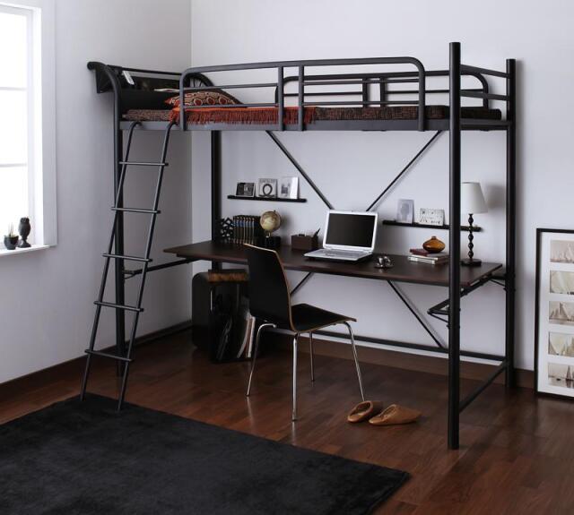 ロフトベッド | デスク付きロフトベッド【Studio】ステューディオ