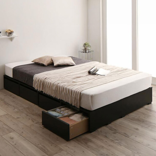 収納付きベッド | 選べる引き出し収納付 フロアベッド スタンダード