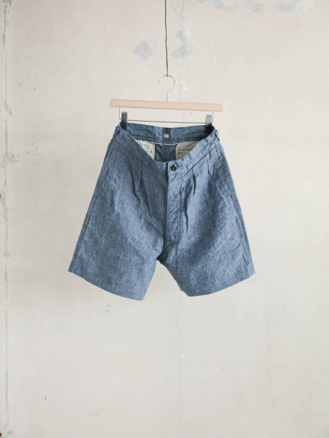 OUTIL ウティ｜pantalon laure ショートパンツ l.indigo