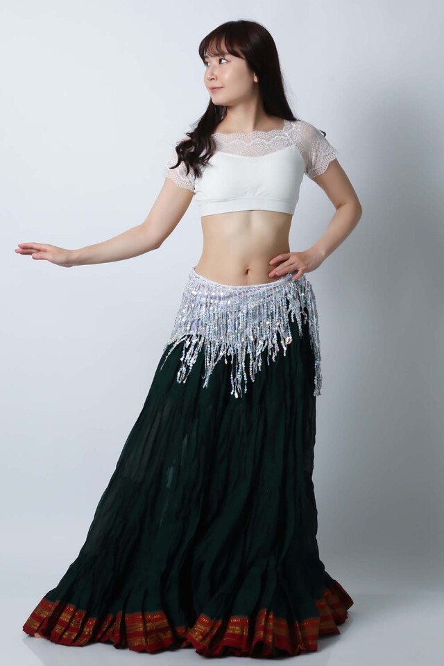 ヒップスカーフA186キラキラフリンジ(4 colors)【送料無料】