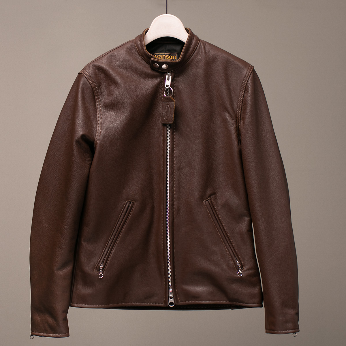 Vanson Special Custom Single Riders Jacket Type-2 チョコレート