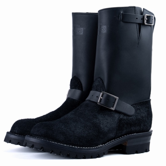 ウエスコブーツ］ WESCO BOOTS BOSS ブラック スムース＆ラフアウト