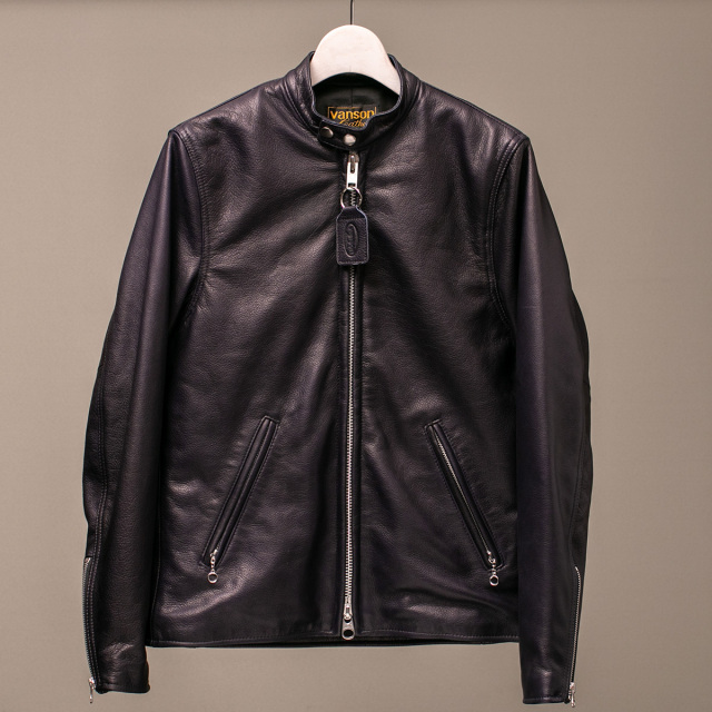 Vanson Special Custom Single Riders Jacket Type-2 ネイビー
