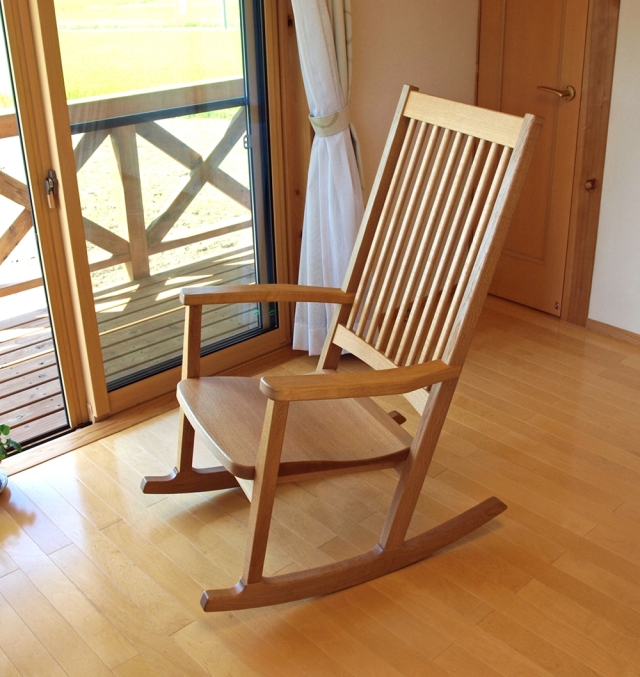 ロッキングチェア 【受注生産品発送まで2ヶ月ほどです】 木製椅子 揺り椅子