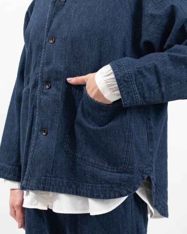 YARRA リネン混ドルマンデニムジャケット ｜ナチュラルファッション