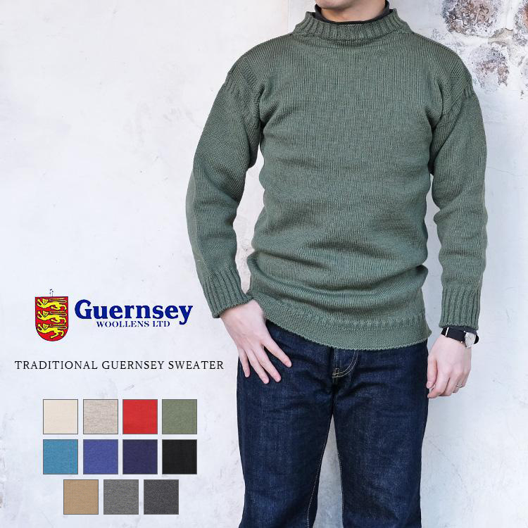 Guernsey WOOLENS ガンジーウーレンズ TRADITIONAL GUERNSEY SWEATER