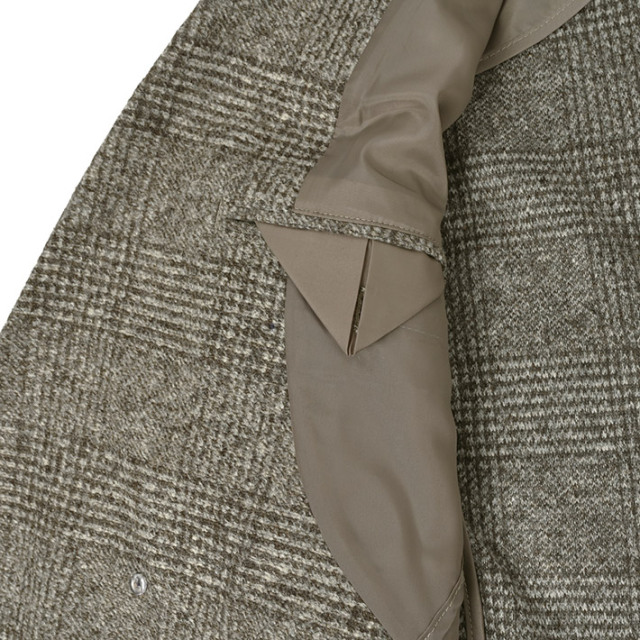 会員様限定SALE]在庫限り イタリア ROMA生地 グレンチェック柄 ダブル