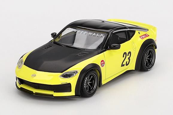 MINI GT 1/64 Nissan Z LB☆NATION WORKS イカズチイエロー(右ハンドル)