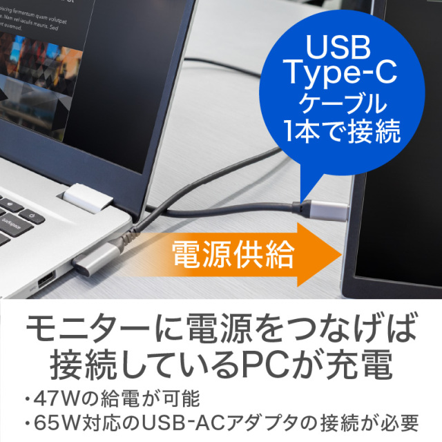 モバイルディスプレイ 14型 WUXGA (1920×1200) ソフトケース付き 薄型