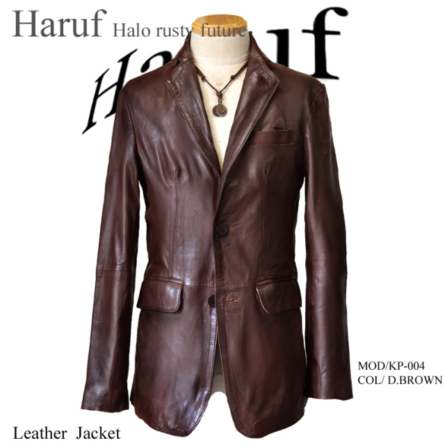 レザーテーラードジャケット 2つボタン レザージャケット メンズ 本革