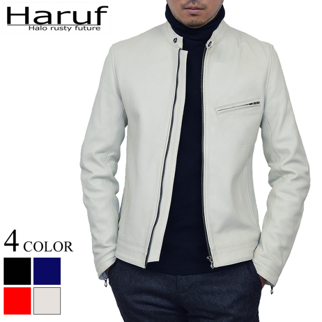 本革 ライダースジャケット ホワイト 白 メンズ RS2IVO