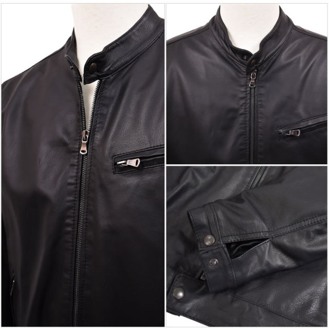 30%OFF 会員価格適用外】イタリア製 ラムレザー メンズ ライダース