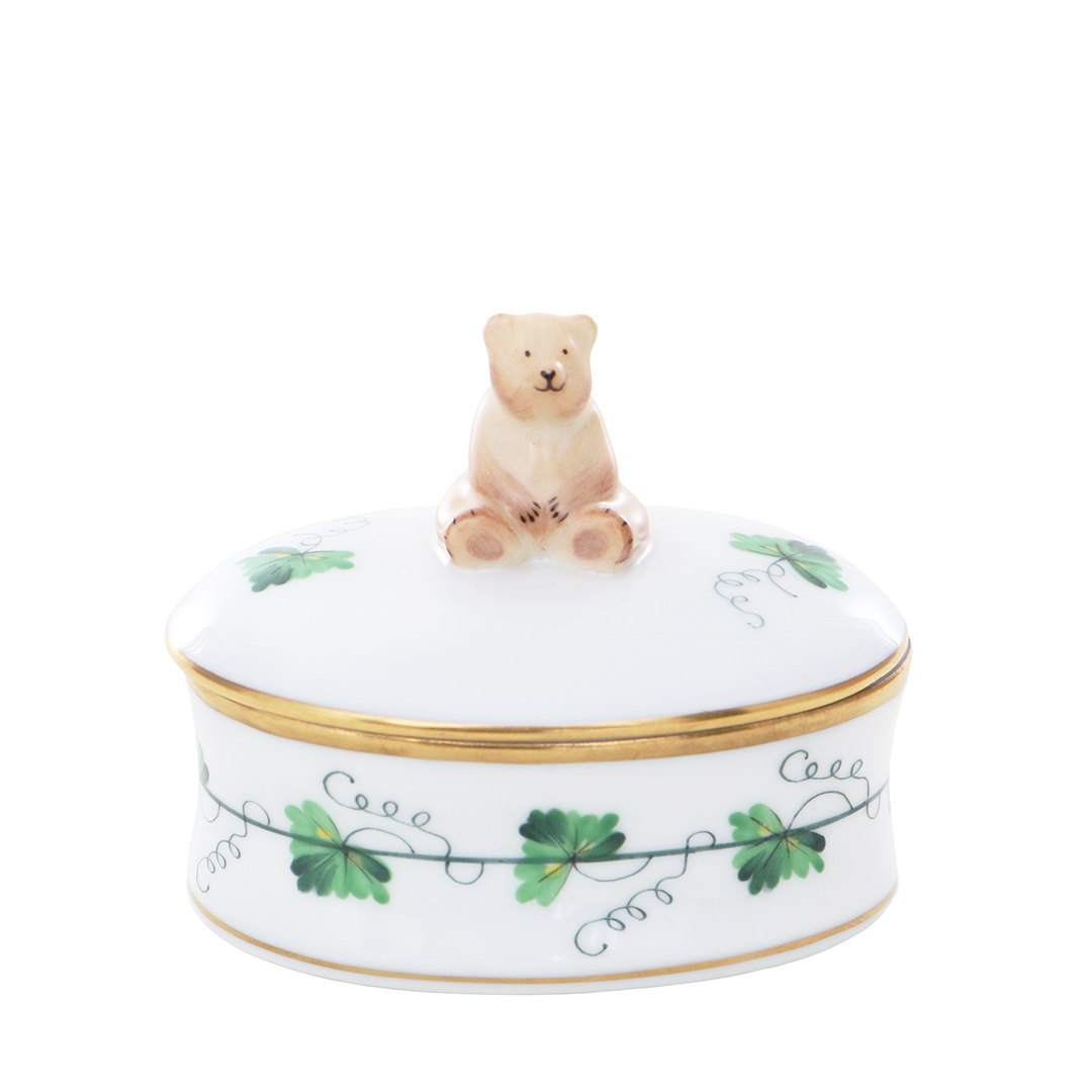 ウィーンからくさ] オーバルボックス クマ