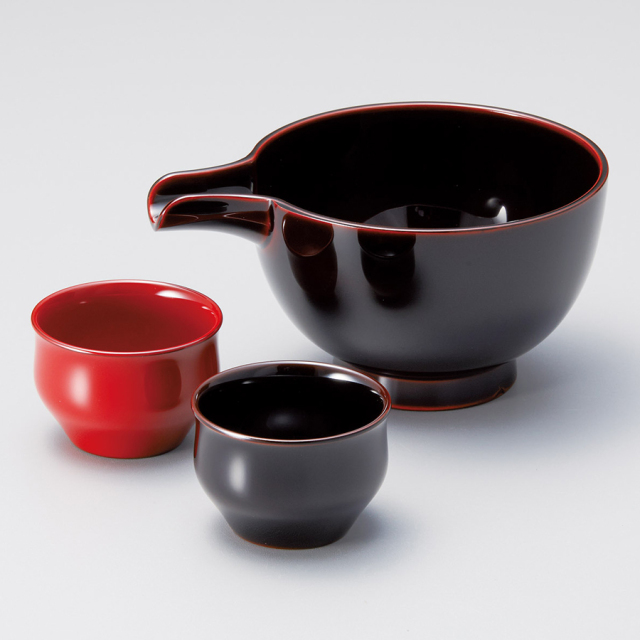 象彦 天然木 漆塗 うるし 酒器 高台 盃 珍味入れ 5つ 冷酒杯 【公式通販】