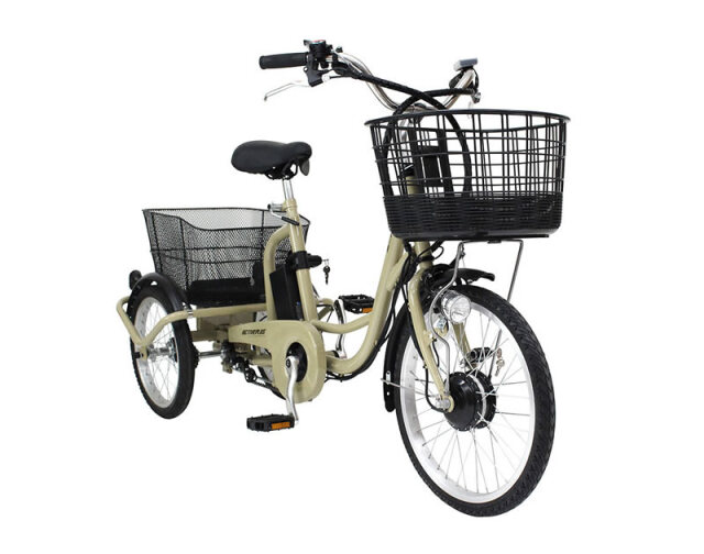ノーパンク電動アシスト三輪自転車