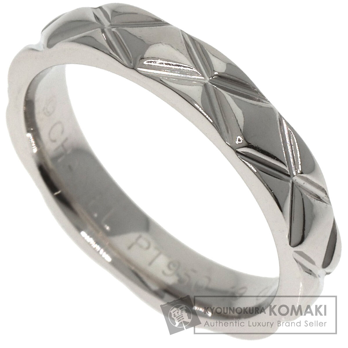 CHANEL シャネル マトラッセ ミディアム #47 リング・指輪 プラチナ