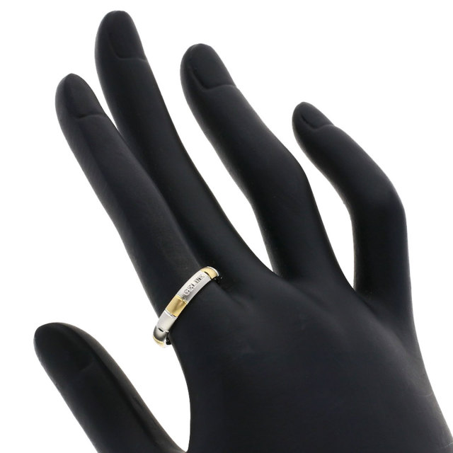 CELINE セリーヌ ロゴ #14 リング・指輪 プラチナPT850/K18YG