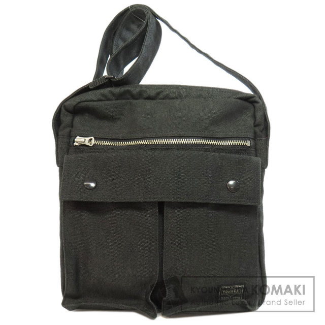 PORTER ポーター ロゴ ショルダーバッグ キャンバス メンズ ブランド京