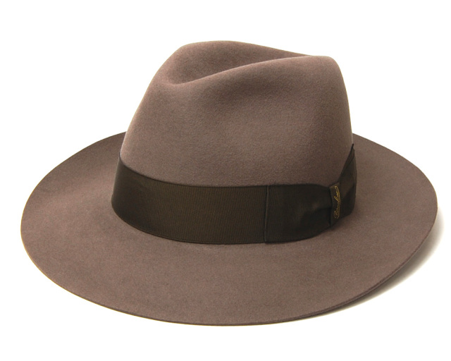 イタリア Borsalino(ボルサリーノ) ファーフェルト中折れ帽 390299