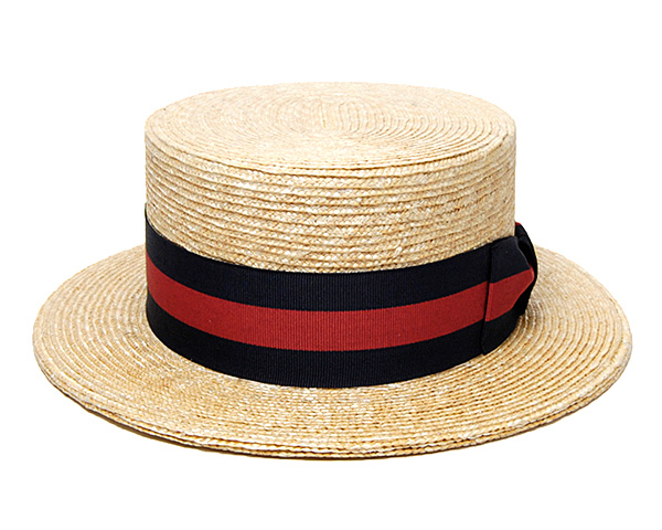 イタリア TESI(テシ) ストローブレードカンカン帽 春夏 メンズ