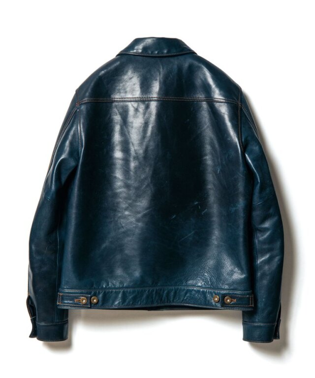 Y2LEATHER INDIGO HORSE 2nd Type Gジャン 本革 革ジャン レザー