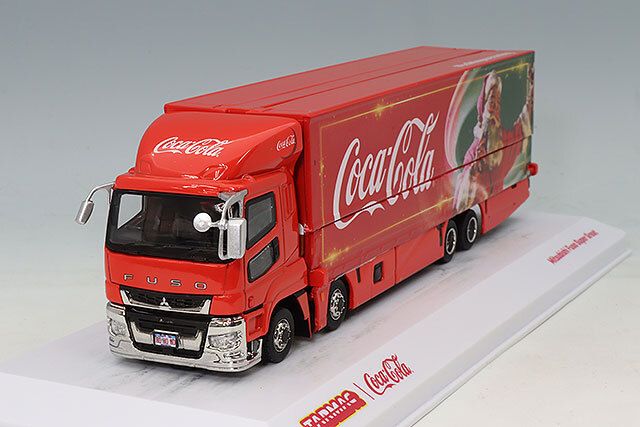 Tarmac 1/64 三菱 FUSO スーパーグレート コカ・コーラ サンタ トラック
