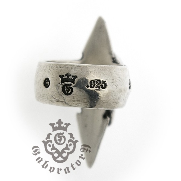 ガボラトリー Gaboratory Skull with spike ring スカルw/スパイク