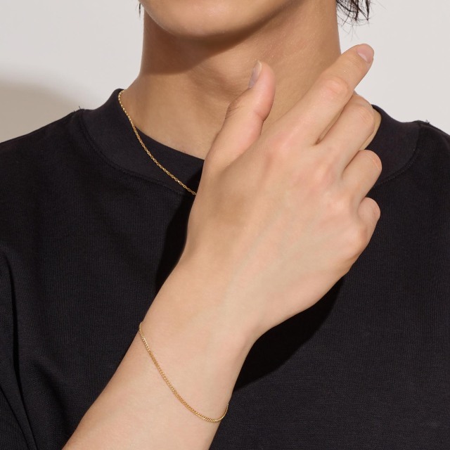 ブレスレット チェーン レディース メンズ ゴールド 18金 k18 喜平