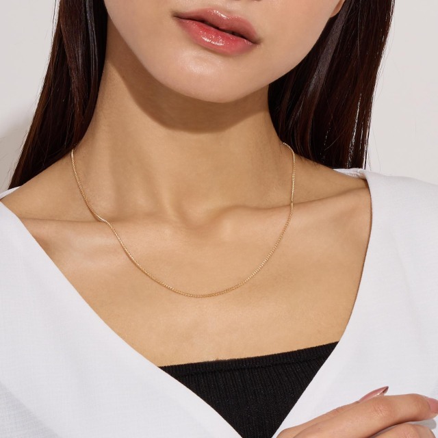 ゴールド チェーン ネックレス 18金 K18 マルベリー 幅 1.4mm 約 3.0g