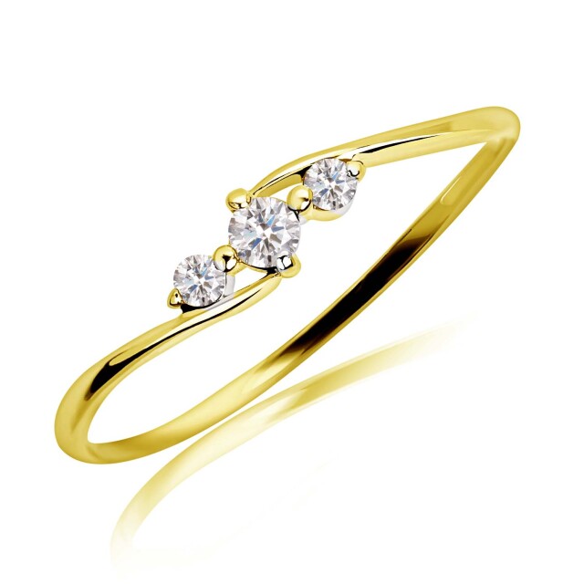 リング 指輪 ダイヤモンド 0.1ct エターナル エンゲージ K18 ゴールド