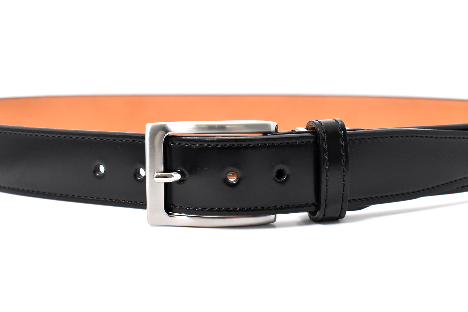 コードバン メンズベルト 33mm幅 フラット「プレリーギンザ」 NB15622