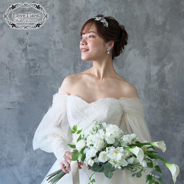 リーフドロップティアラ カチューシャ・クラウン クリスタル TALL