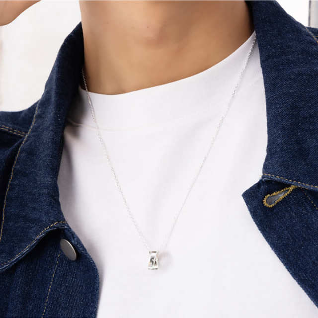 即日発送】シルバー リングホルダーネックレス メンズ リング用