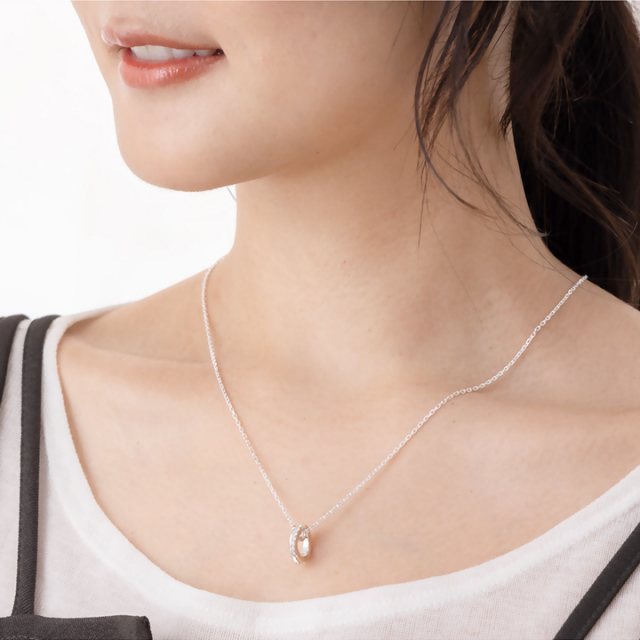 即日発送】素材が選べる リングホルダーネックレス リング用ペンダント