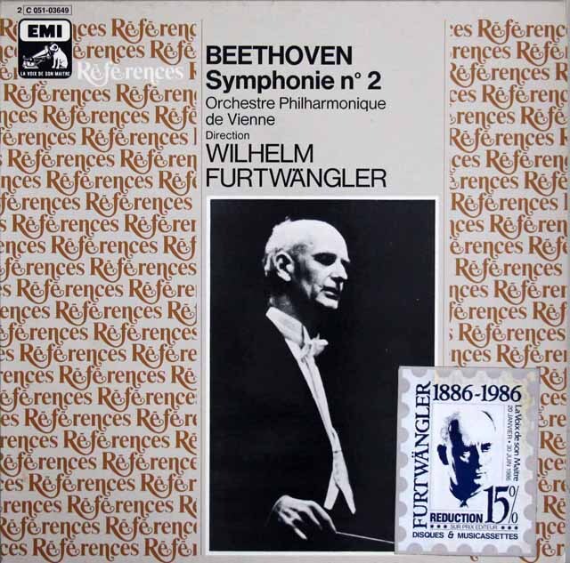 LP レコード フルトヴェングラーのベートーヴェン/交響曲第2番 仏EMI