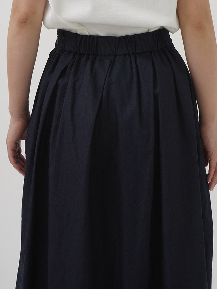 60／－インディゴハイカウントチノ 斜めタックスカート