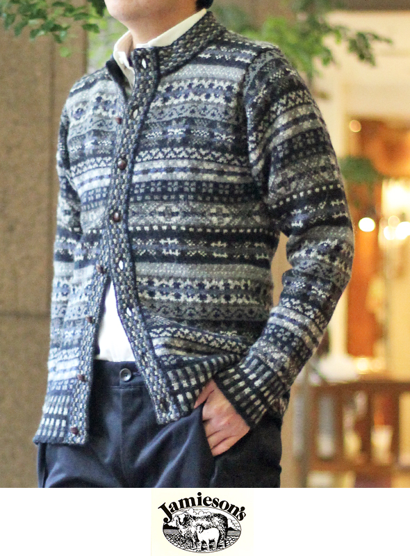 Jamieson's ジャミーソンズ バンドカラーカーディガンを通販【paper 福岡】