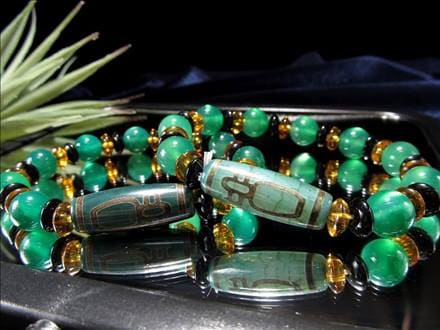 ◇人気！天珠アクセサリー◇目を引くデザインネックレス◇チベット発祥