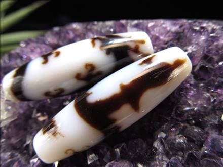 ◇高級白天珠◇希少品！◇至純天珠◇チベットに伝わる魔除け・厄除け