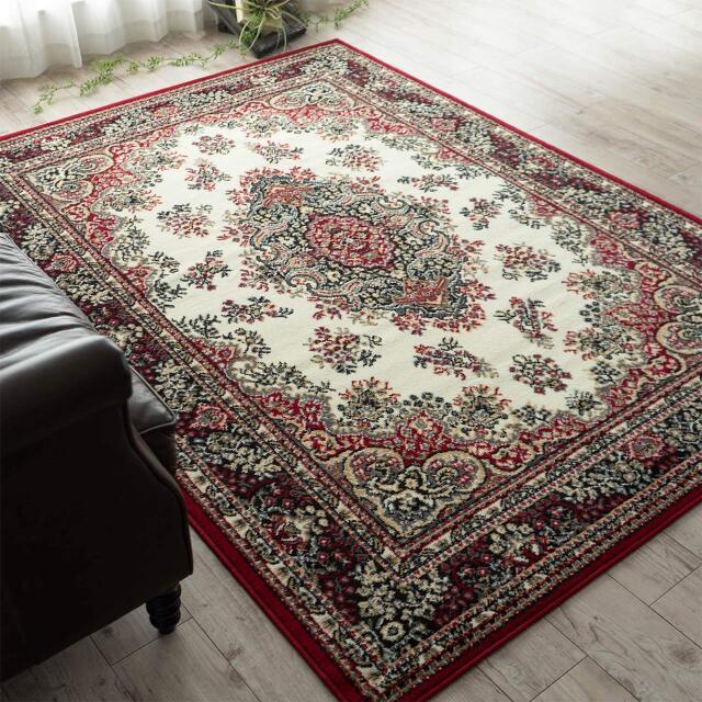 ベルギー製ウィルトン織りラグマット 約 200×200 cm 2畳｜輸入絨毯専門