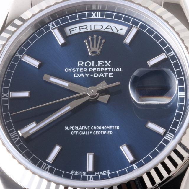 118239 ブルー ROLEX（ロレックス）デイデイト 中古 | 東京・大阪の