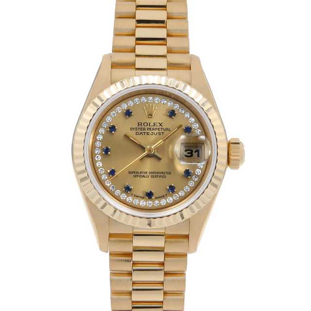 69178LS シャンパン ROLEX（ロレックス）デイトジャスト サークル