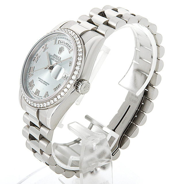 118346 アイスブルー/ローマ ROLEX（ロレックス） デイデイト ベゼル