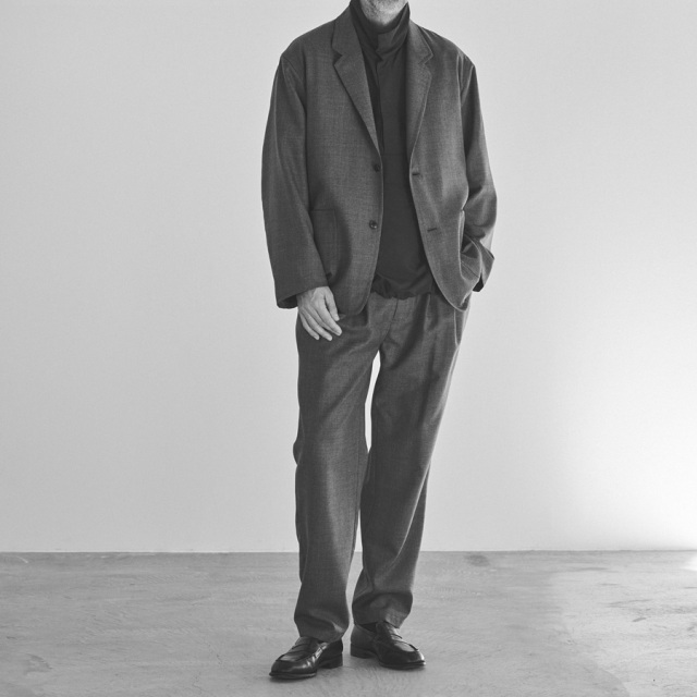 STILL BY HAND (スティルバイハンド) [ PT04243 ] RELAXED 4-TUCK WOOL