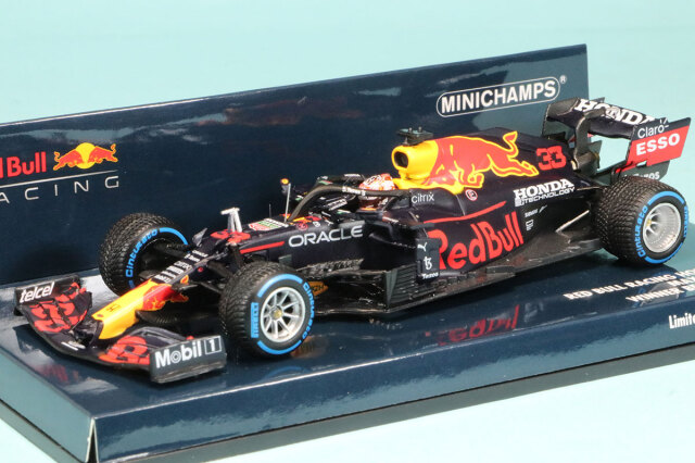 ミニチャンプス 1/43 レッドブル RB16B トルコGP 2021 2nd M