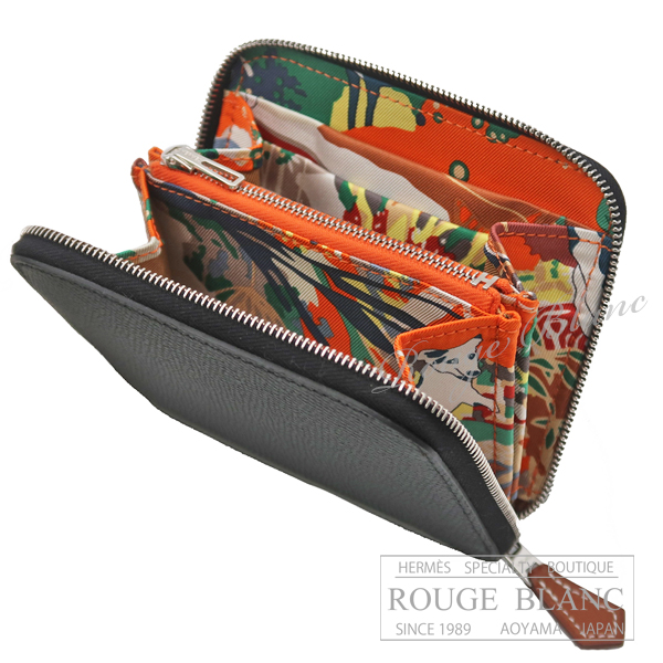 エルメス アザップ シルクイン コンパクト 黒 ブラック 【新品