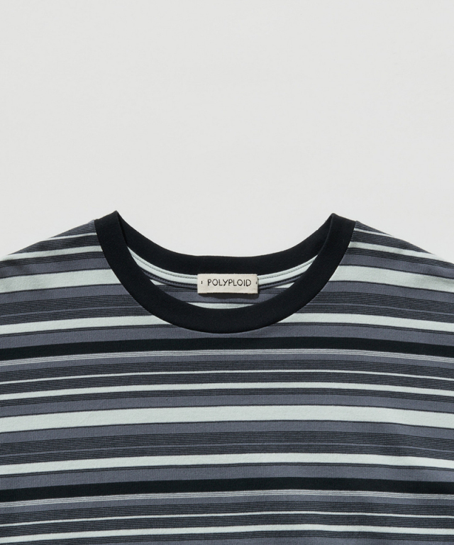 POLYPLOID OVERSIZE LONGSLEEVE B GRAY/BLACK - Mens | rroomm